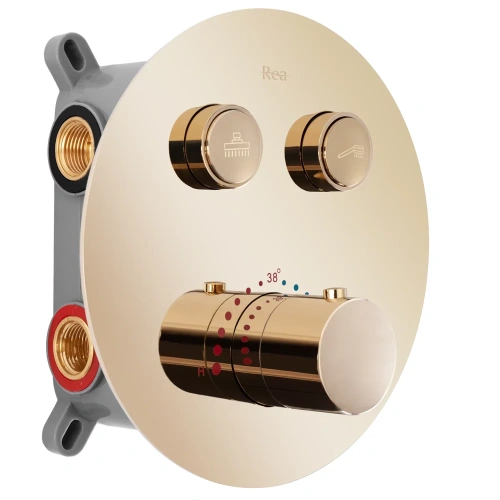 Душевая система Rea Lungo gold P8550