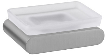 Мыльница Remer Lounge LN10NPO, никель матовый брашированный