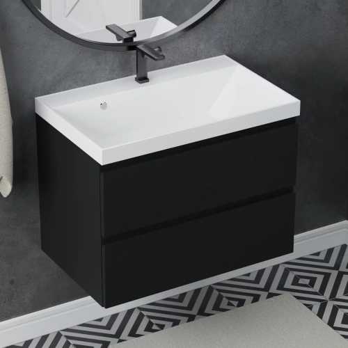 Тумба подвесная Vela Мира 60П под Classica (черный мат) TU3917