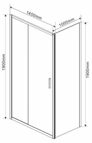 Душевой уголок Vincea Garda VSR-1G1014CL