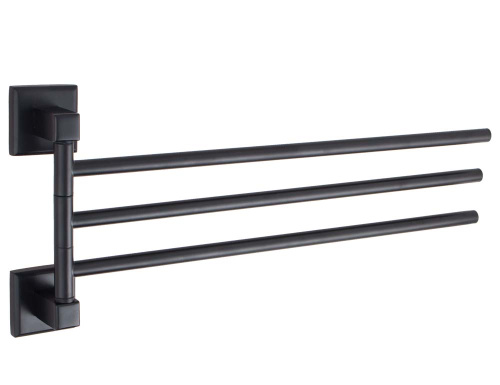 Полотенцедержатель поворотный тройной Vivi Felice Notte FL1023 N Black matt