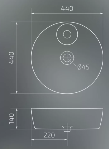 Умывальник Gid Mnc533