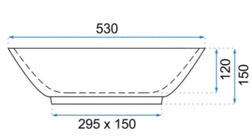 Умывальник Rea Pamela Shiny Aiax Marmur U9685