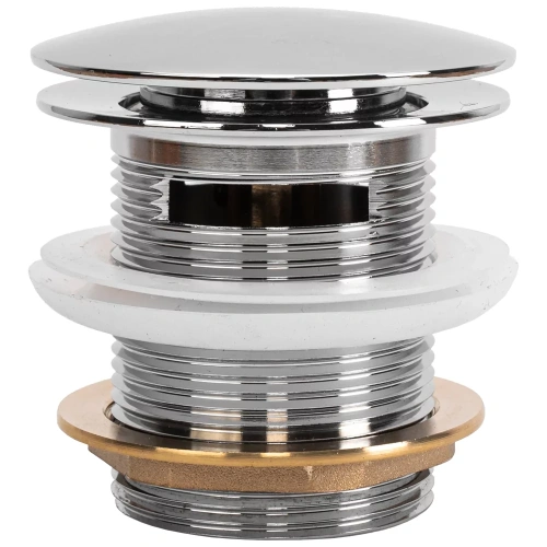 Донный клапан для ванны Rea клик-клак chrome W2007 универсальный