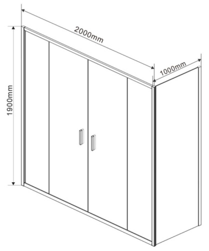 Душевой уголок Vincea Garda VSR-1G21020CH