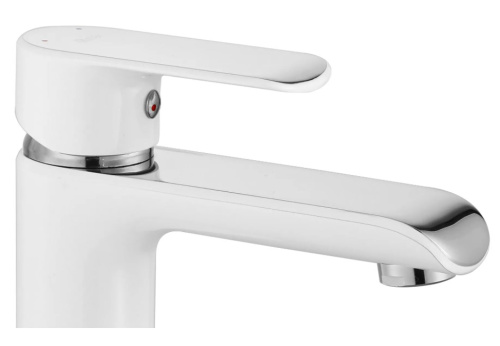 Смеситель для умывальника Rea Bloom White Chrome B9915