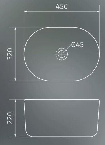 Умывальник Gid N9302bg