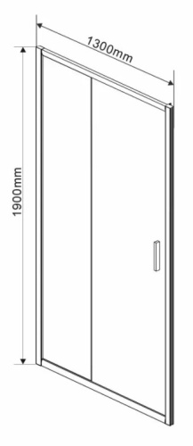 Душевая дверь Vincea Garda VDS-1G130CH