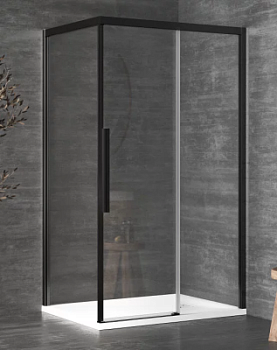 Душевой уголок Kolpa-San Libra DW 100X80-R black transparent 516960