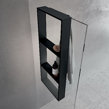 Полка тройная с крючком 35х90 см Novellini Frame R90AKFPO3590-Н