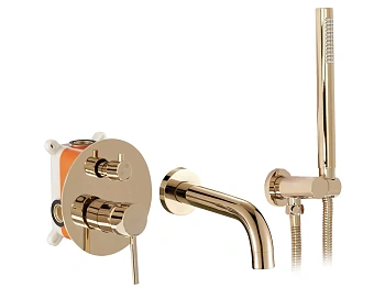 Смеситель для ванны Rea Lungo rose gold B6930