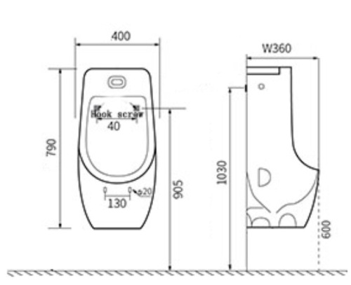 Писсуар CeramaLux X546S