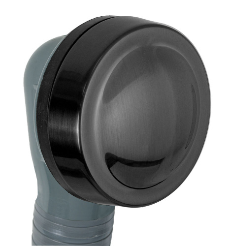 Слив-перелив click-clack для ванны Remer 96PCCCFP, черный брашированный хром