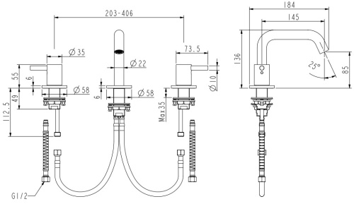 Смеситель для раковины Nemo Round NM-2317RG rose gold