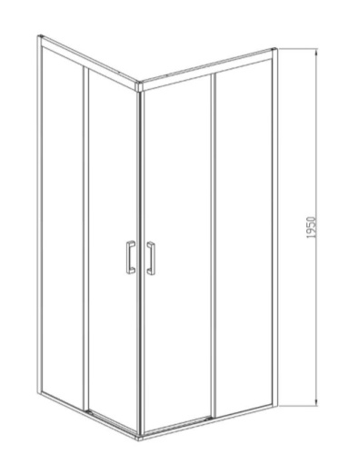 Душевой уголок Vincea Soft VSS-3SO900CL