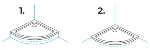 Душевой поддон Kolpa-san Moonwalk R 100x100 R550 antracit 922900