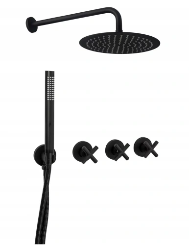 Душевая система Rea Exit Black matt P8000