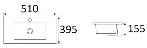 Умывальник CeramaLux 9393-50