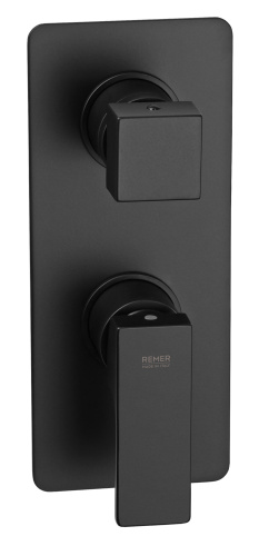 Смеситель для душа Remer Absolute AU92NO, чёрный матовый