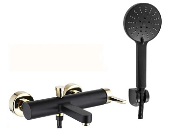 Смеситель для ванны Rea Polo Black Gold B9979