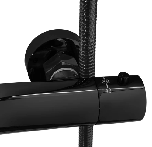 Душевая система Rea Lungo black metallic P8763