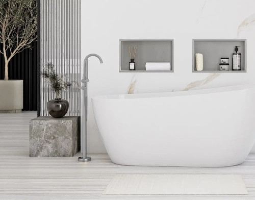 Полка врезная Rea 02 nikiel matt 05601