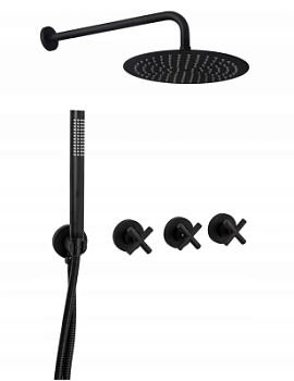 Душевая система Rea Exit Black matt P8000