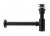 Сифон с донным клапаном универсальным Rea Black A5215