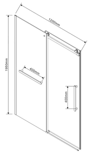 Душевая дверь Vincea Сomo Soft VDS-1CS120CLGM