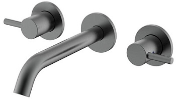 Смеситель для раковины Nemo Round NM-2316BGM brush gun metal