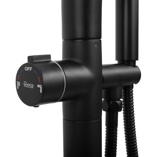 Смеситель для ванны Rea Clark black B5300
