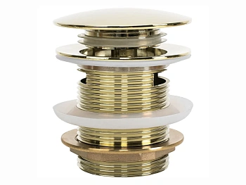 Донный клапан для ванны Rea клик-клак gold W2008 универсальный