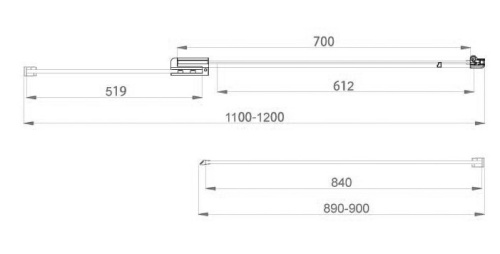 Душевой уголок Vincea Extra VSR-1E111290CL