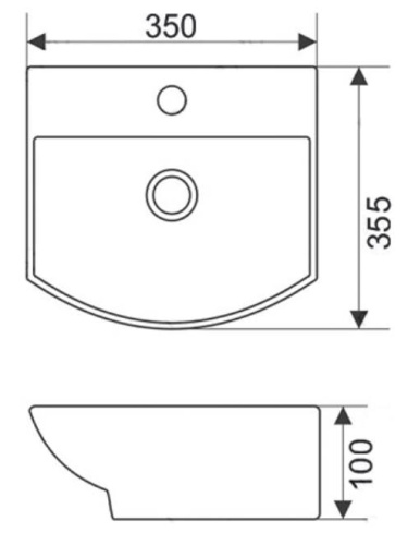 Умывальник CeramaLux 78014B