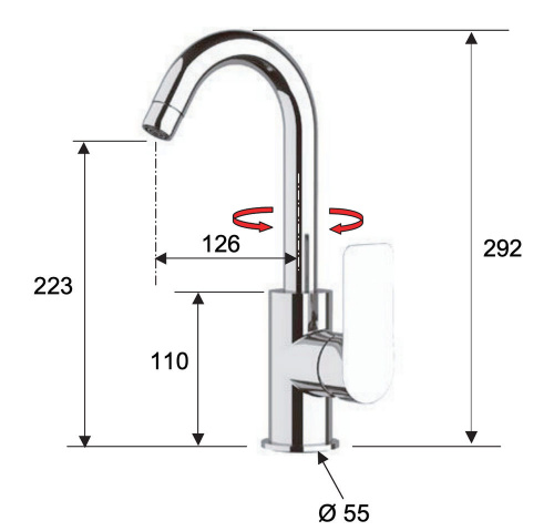 Смеситель для раковины Remer Infinity I72C