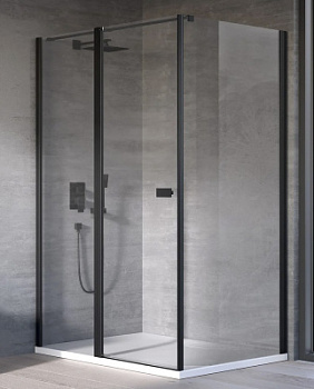 Душевая дверь Kolpa-San Andromeda D 140 black transparent 516640
