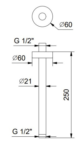 Кронштейн потолочный Fantini 86139236