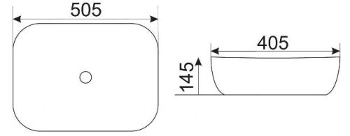 Умывальник CeramaLux D1302H022