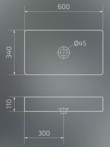 Умывальник Gid Wm9396