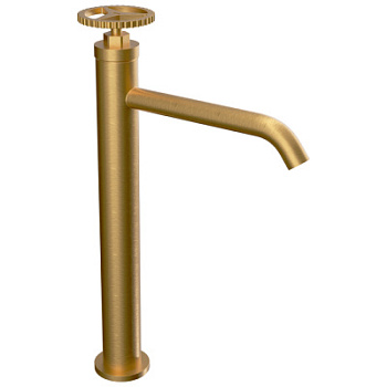 Смеситель для раковины Remer Chrono CH11LXLBG, золото брашированное