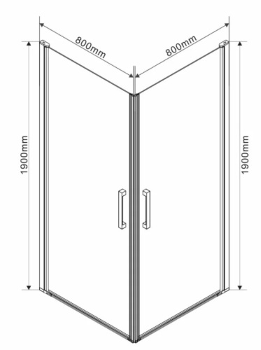Душевой уголок Vincea Orta VSS-1O8080CL