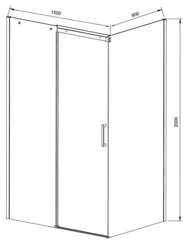 Душевой уголок Vincea Dice VSR-4D9015CL