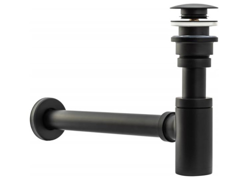 Сифон с донным клапаном универсальным Rea Old Black A8536