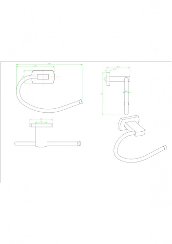 Полотенцедержатель CeramaLux Azzuro 95606