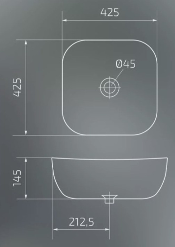 Умывальник Gid D1301