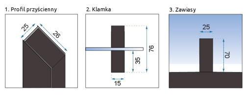 Душевая дверь Rea Rapid Swing black 120 K6413