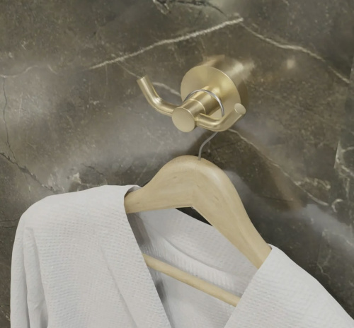 Крючок двойной Rea Mist 02 gold matt 06902