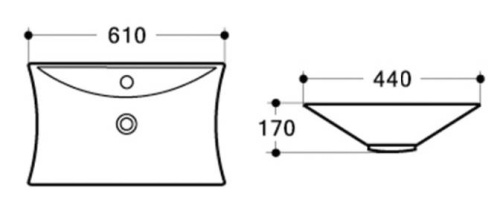 Умывальник CeramaLux 9111