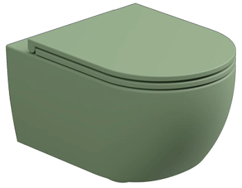 Унитаз подвесной GSG Ceramic Design Like LKWCSOECBI000/031, White/Salvia Matt