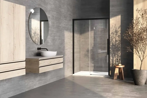 Душевая дверь Kolpa-San Libra N 140-L black transparent 517510